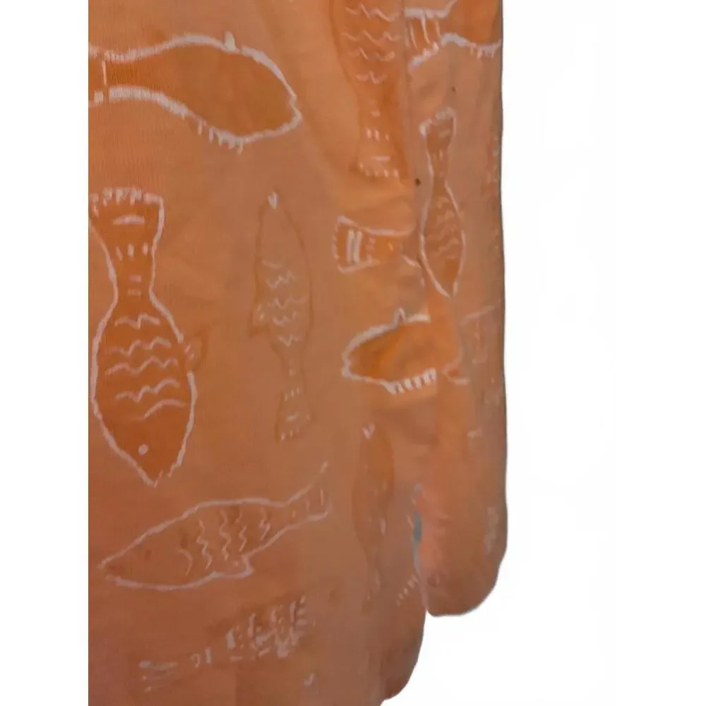 On White Playful Fish Print Tank Dress - Size M - Picture 5 of 9